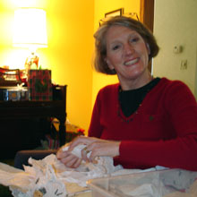 master of unwrapping...mom!