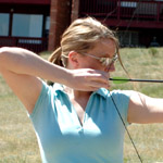 becca takes aim with her cool sunglasses