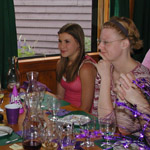 lauren & colleen at mimi's birthday dinner
