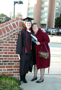 brilliant graduate and her mom, more proud that she can handle!