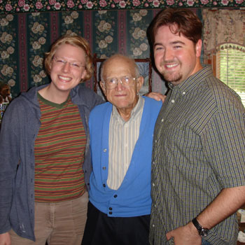 awww...the three of us in grandad's diningroom!