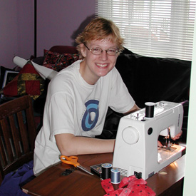sharing sewing time