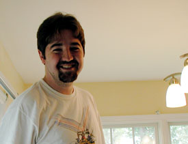 always painting with a smile, ryan the roller&ceiling trim guy....
