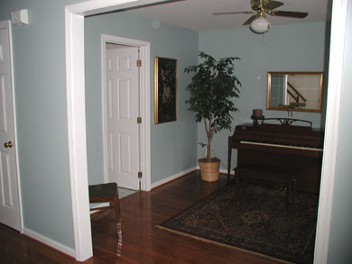 piano room & hallway!&nbsp; WOAH such an improvement...