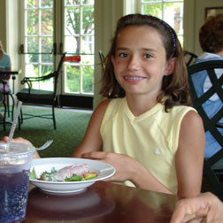 kathy's daughter, kaitlin (k? c?) came to eat with us, too!
