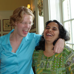 usha and colleen have too much fun...!