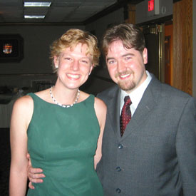 ryan and coll enjoying the reception
