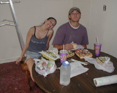 nelson with the kill and his honey, liz