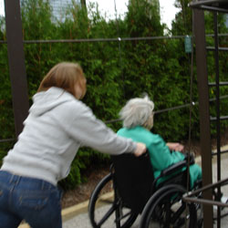 mimi and bec go uphill