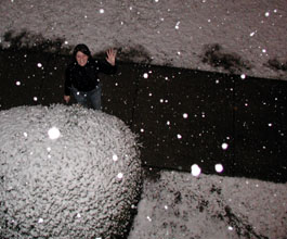 every time emily comes to richmond in precipitation weather it snows....&nbsp; woo HOO!