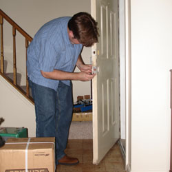 and new door hardware...looks lovely....
