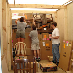 angela and chris were the first to help out... 
