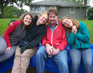 cuties waiting for the parade to start