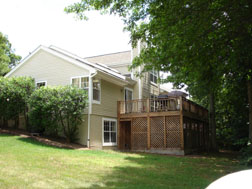 side and back yard