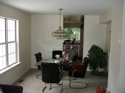 dining room...looking into the kitchen
