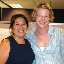 angela and colleen...top peanutbutter-run cad team in the office!