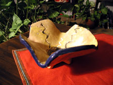 drape and dry... makes for a good pretzel bowl, summer 2002 