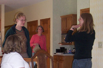 a what?&nbsp; a surprize what?&nbsp; everyone's grinning and i don't get it!!!