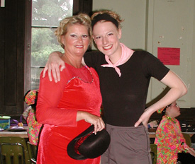 coll and debbie back stage!&nbsp; (we do this every year)