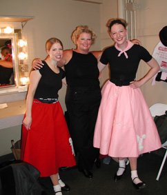 laura, debbie, and colleen!&nbsp; ready for bandstand!