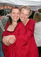 dancing at the reception, em and coll!