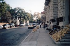 Baskets in front of Post Office