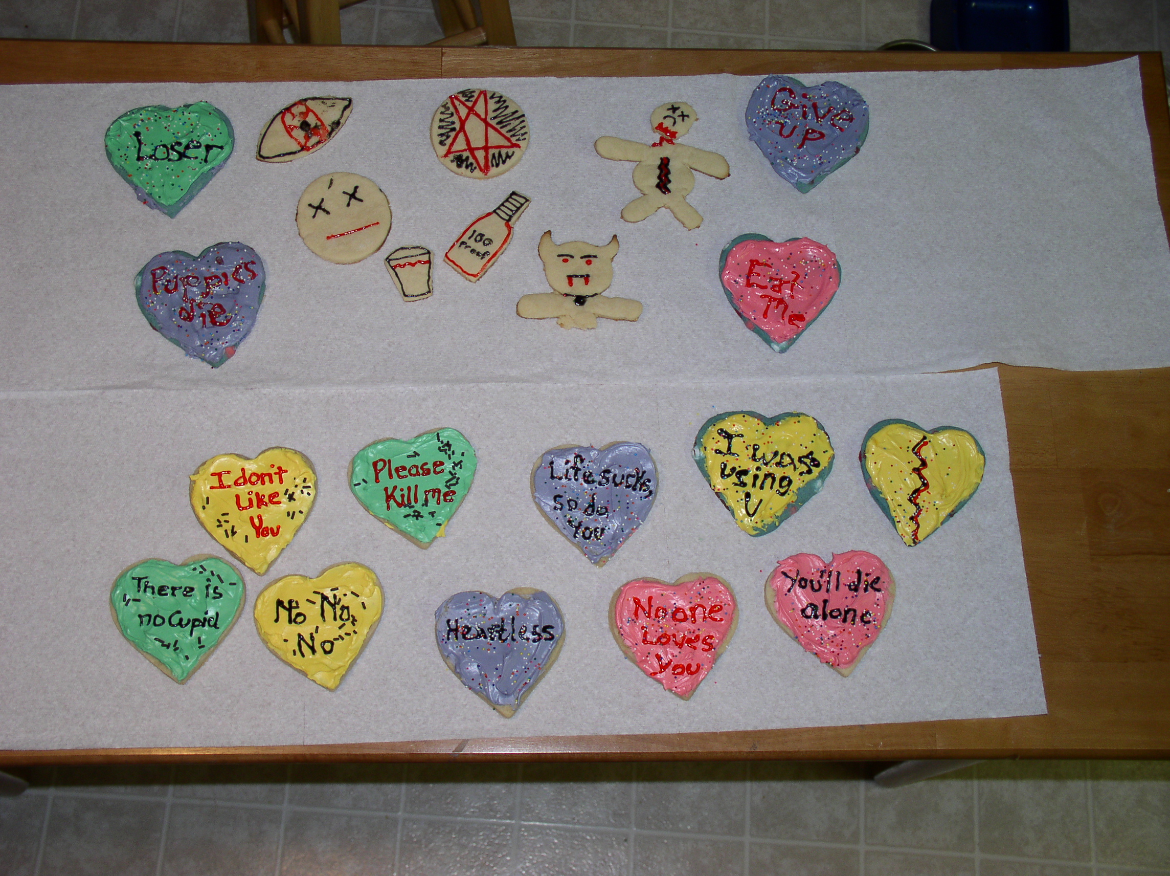 Pre-Valentines cookies