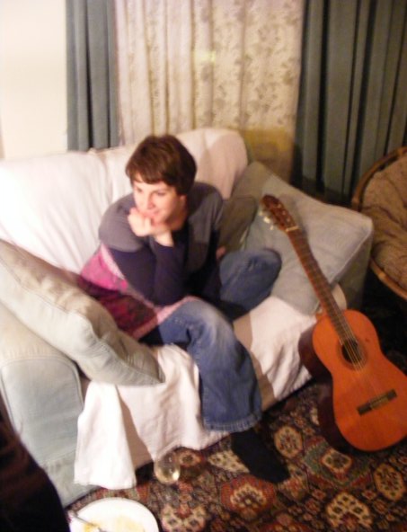 Ruth with a tool of the trade.