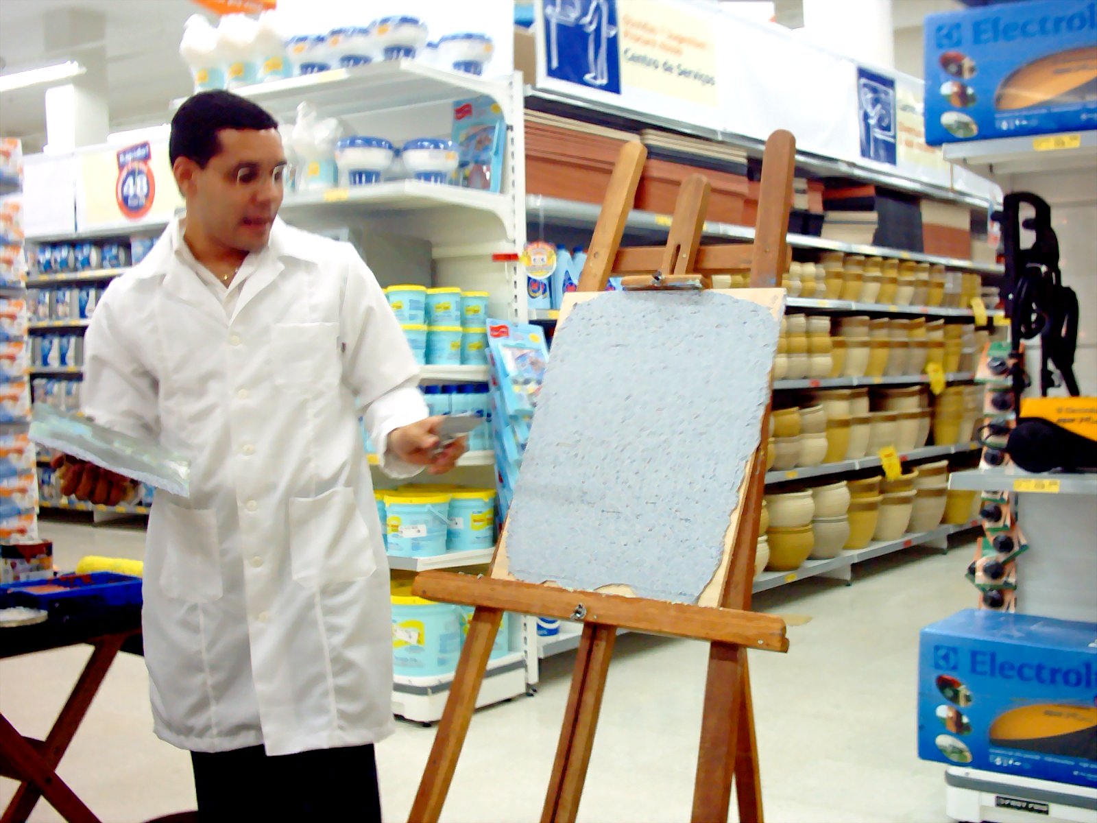 Flagrantes da apresenta��o do Instrutor Herbert, das Tintas Coral.