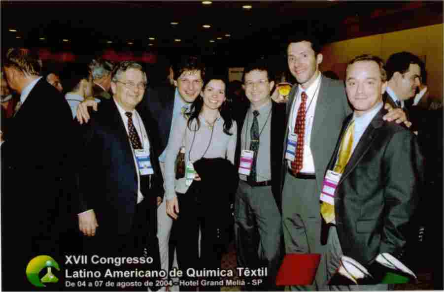 Flagrante do coquetel de abertura do XVII Congresso da FLAQT com membros da Comissão Organizadora do Congresso e Palestrantes Estrangeiros