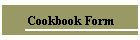 Cookbook Form