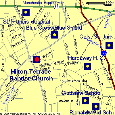 Map to Hilton terrace