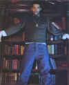 With only a puffa jacket for protection, the library security guard was ready to take a bullet in the line of duty