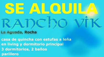 se alquila rancho en La Aguada (La Paloma), Rocha
