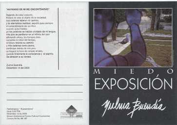 Tarjeta Exposici&oacute; Miedo