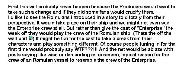 Romulan Crew Text