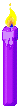 Blue candle
