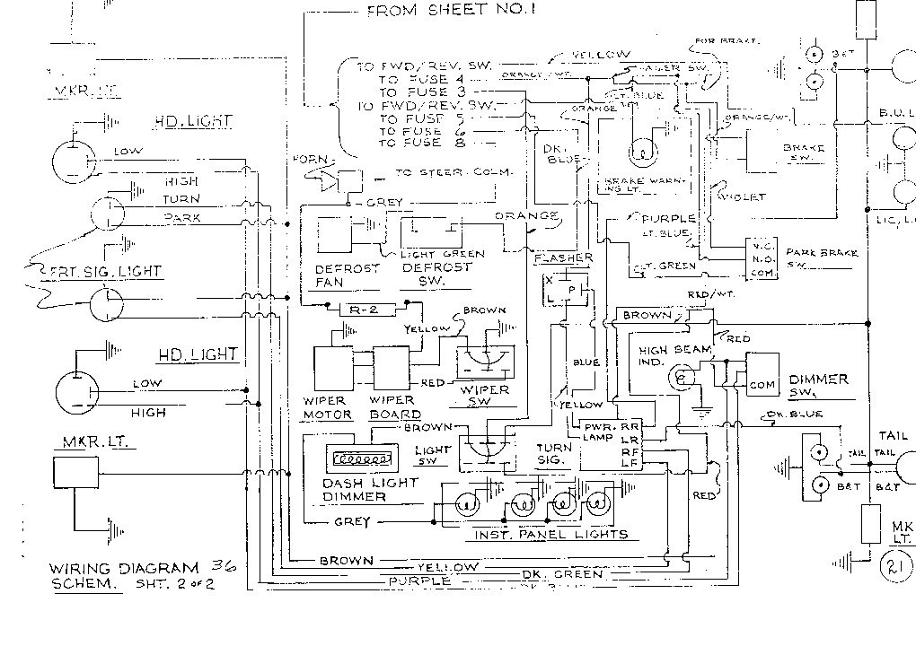 Wiring Diagrams for Citicars made before 1976