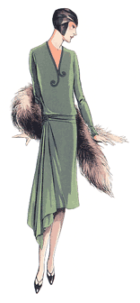 lady in a Green Cloche Hat