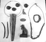 Evelyn's Photograph of Items Taken From the Tomb - Click to Enlarge