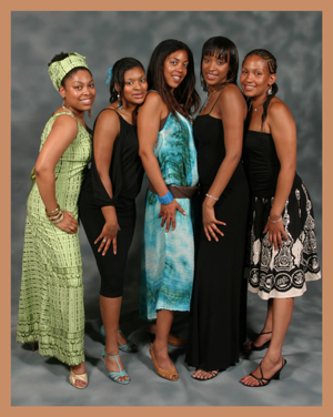 Group of young women
