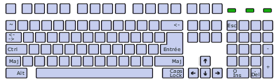 Clavier &eacute;tendu &agrave; 102 touches