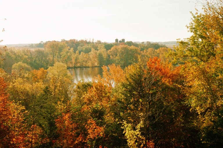 Autumn view from our Minnesota home