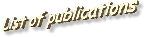 List of Publications