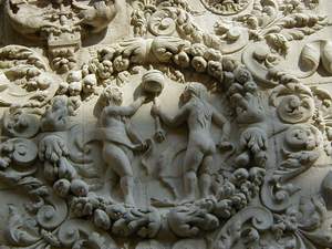 Moulure de la Maison dite "d'Adam et Eve" et maison � colombages