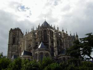 Cath�drale St-Julien et vue de la rive droite du Mans