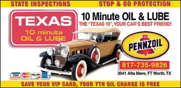 Texas 10 Minute Oil & Lube