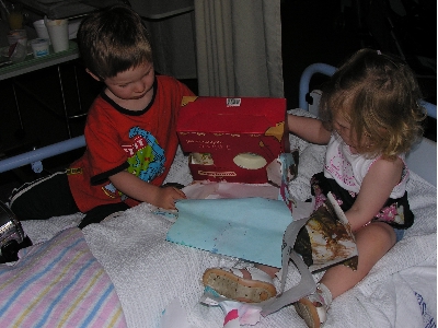 We open Zoe's present