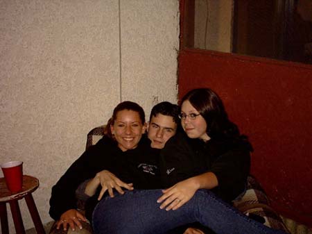Nikki, Chris, & Me and Mike's Day-after-grad Party!