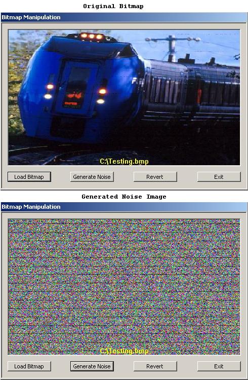 Screenshot of the Demo software